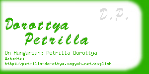 dorottya petrilla business card